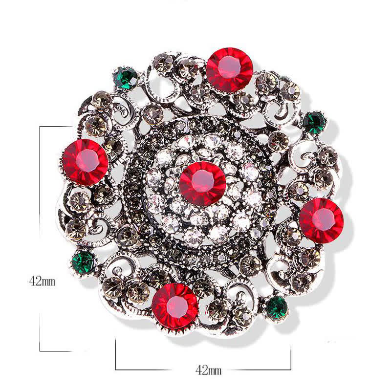 Women's Baroque Court Hollow Flower Brooch