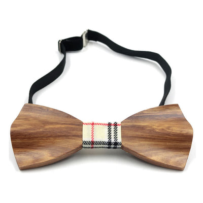 Men's Classy 3D Curved Wooden Bow Tie