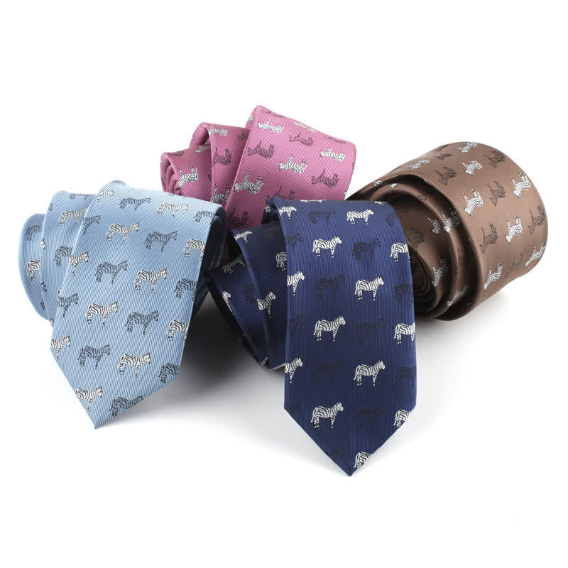 Men's Animals Poker Motifs Necktie