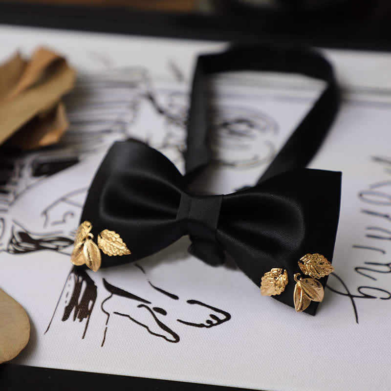 Men's Leaves Garden Wedding Bow Tie