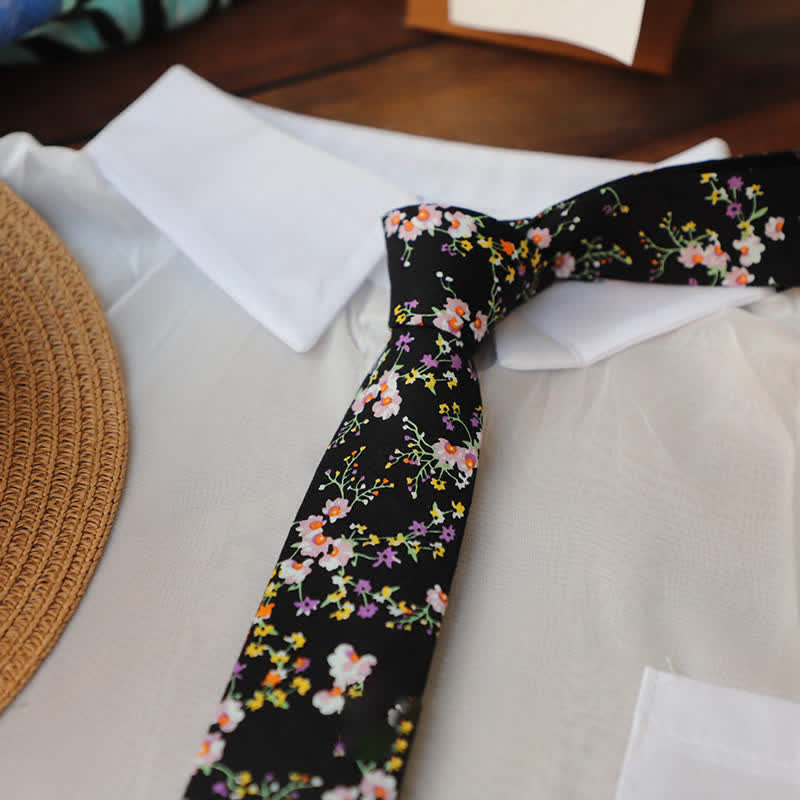 Men's Vintage Liberal Floral Necktie