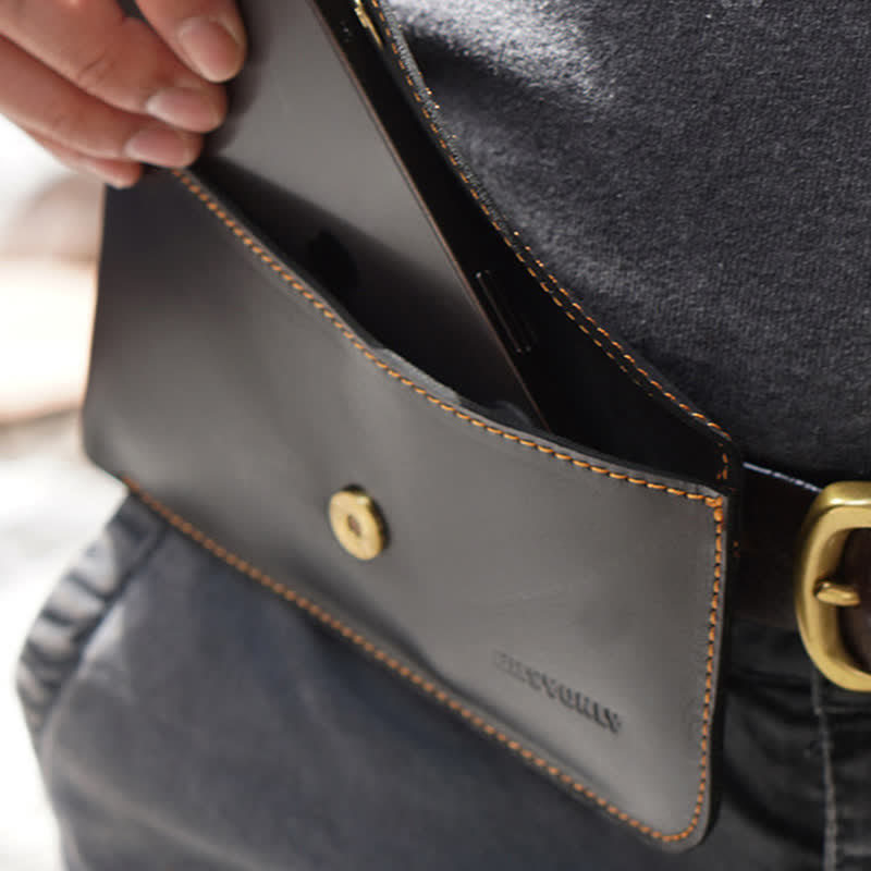 Minimalist Horizonal Magnetic Phone Belt Bag