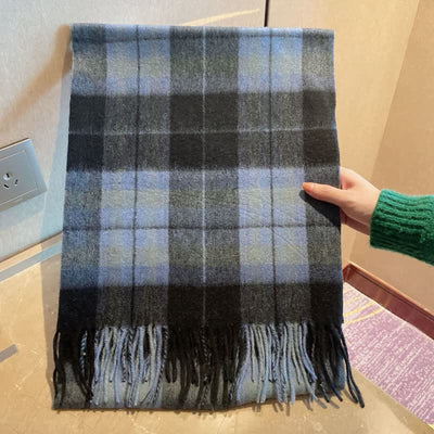 Unisex British Street Style Scotland Tartan Scarf