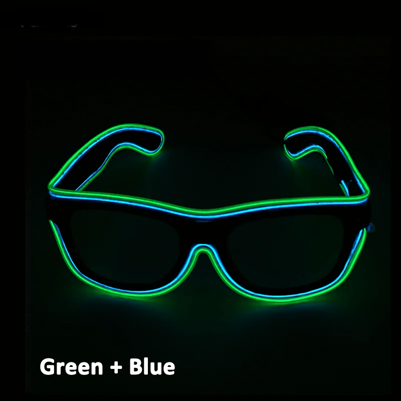 Double Colors Decorative Party Glowing LED Glasses