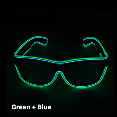 Double Colors Decorative Party Glowing LED Glasses