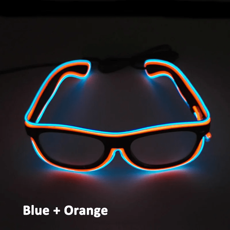 Double Colors Decorative Party Glowing LED Glasses