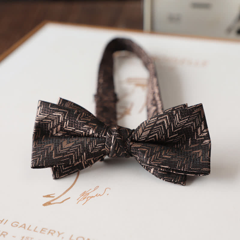 Men's Vintage Floral Pattern Wedding Suit Bow Tie