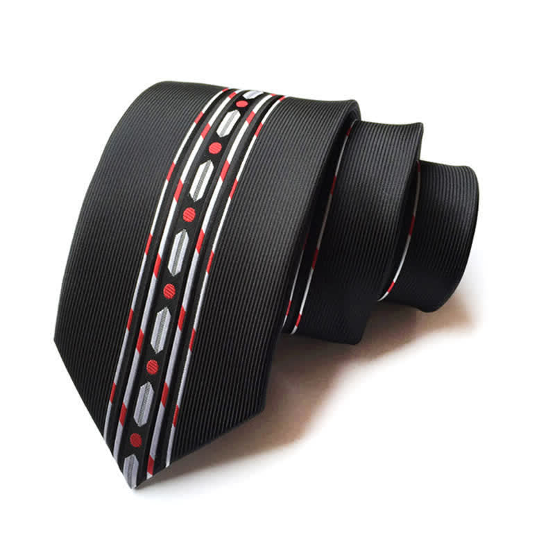 Men's Modern Blitz Lines Striped Necktie