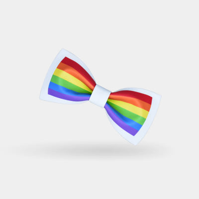 Men's Pride Flag Rainbow Stripes Bow Tie