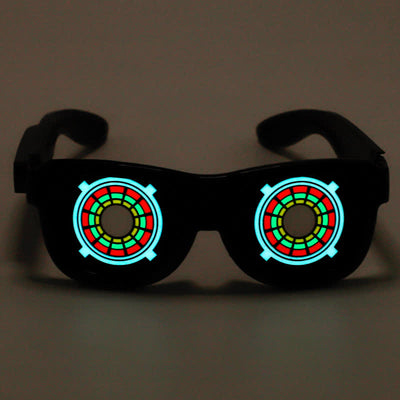 Funny Eyes Party Decor Rechargeable LED Glasses