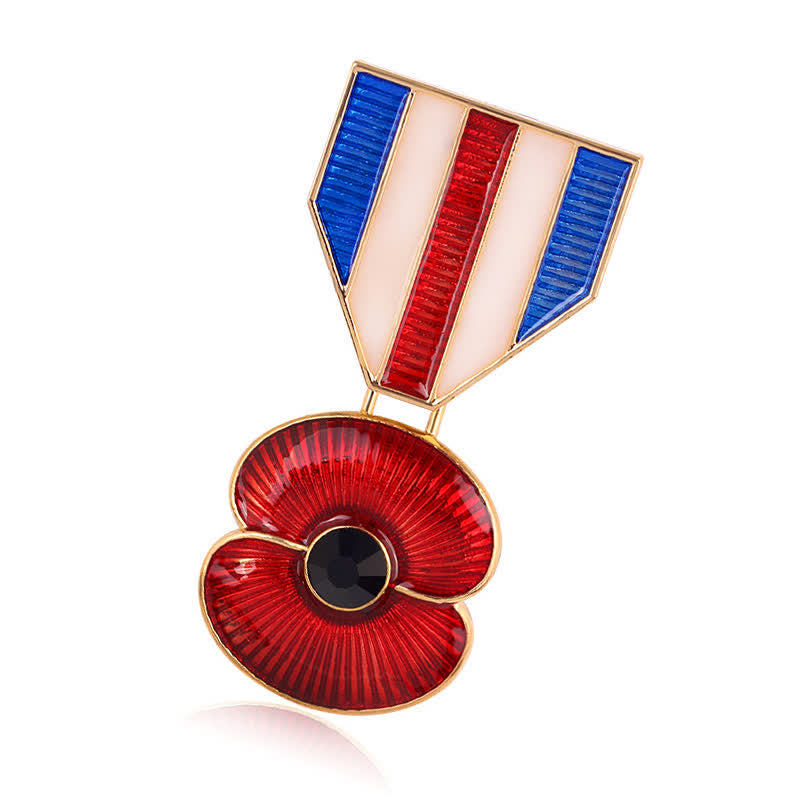 Unisex British Legion Poppy Souvenir Brooch