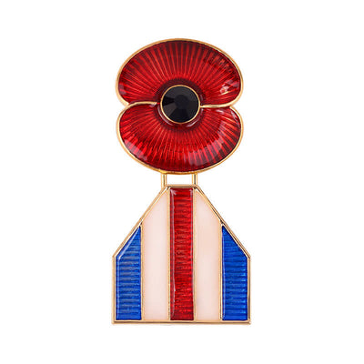 Unisex British Legion Poppy Souvenir Brooch