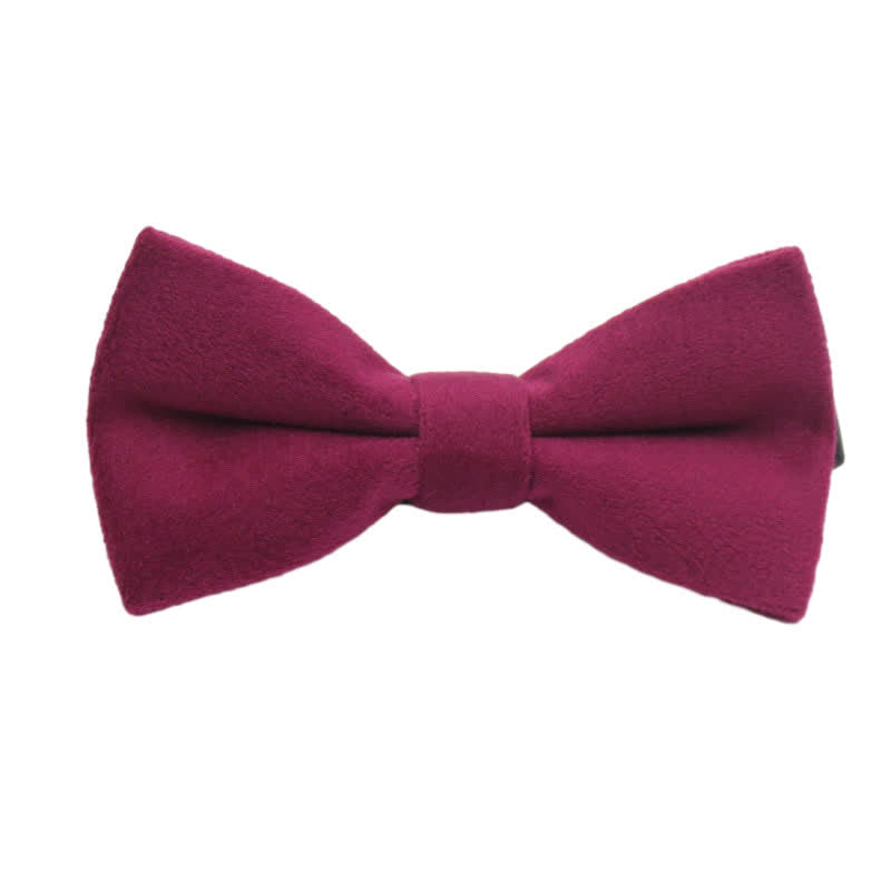 Men's Solid Color Formal Velvet Bow Tie