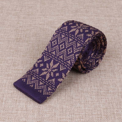 Men's Exotic Skinny Knitted Necktie