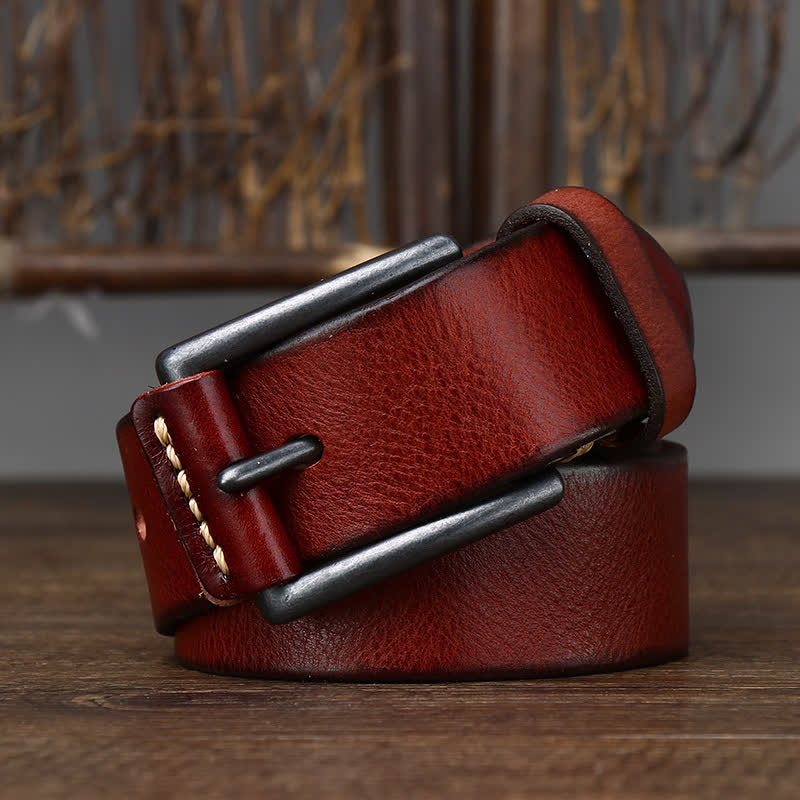 Men's Stylish Retro Glossy Cowboy Leather Belt