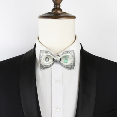 Men's Greenback Dollar Bow Tie