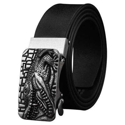 Men's Domineering Crocodile Automatic Formal Leather Belt