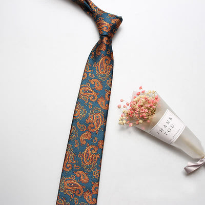 Men's Luxury Casual Bold Paisley Necktie