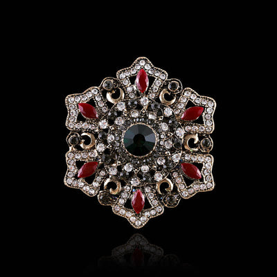 Women's Baroque Palace Crystal Brooch