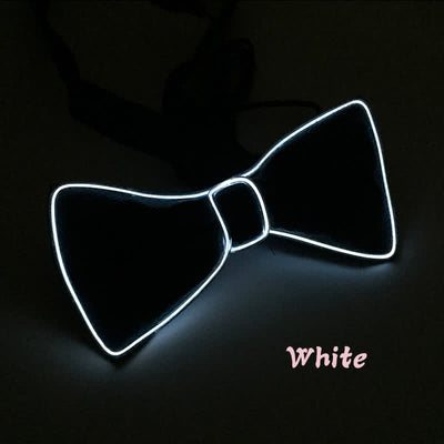 Light Up Blinking LED Glowing Bow Tie