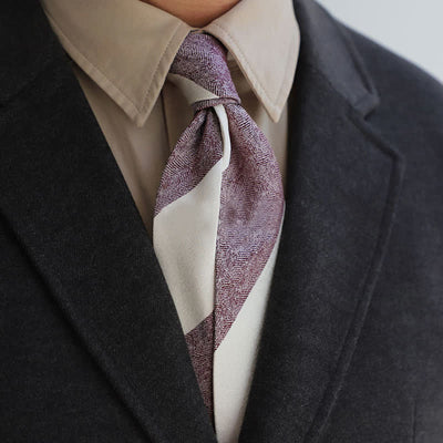 Men's Color Blocking Striped Necktie