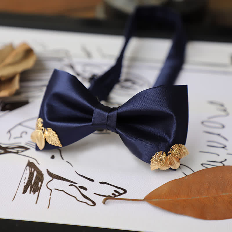 Men's Leaves Garden Wedding Bow Tie