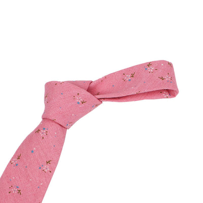 Men's Elegant Floral Skinny Necktie