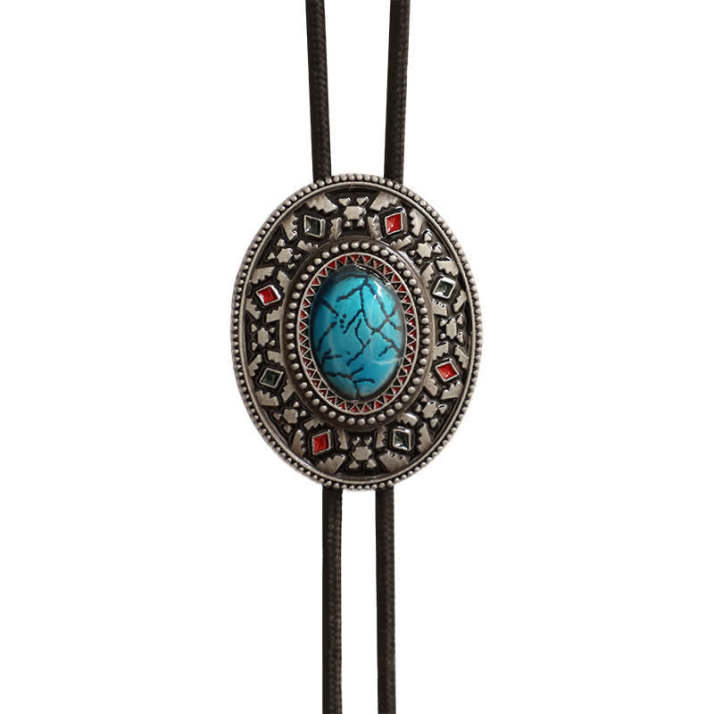 Classic Native Indian Totem Bolo Tie