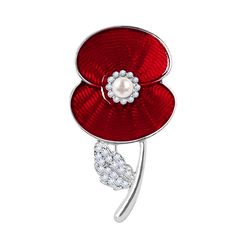 Women's Remembrance Day Poppy Brooch