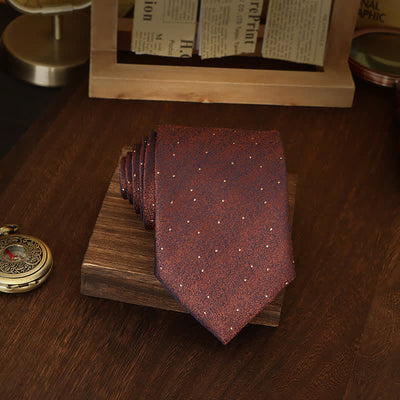 Men's Modern Micro Polka Dots Necktie