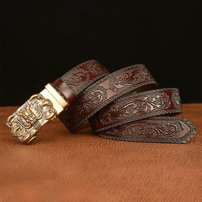 Men's Mighty Dragon Claw Leather Belt