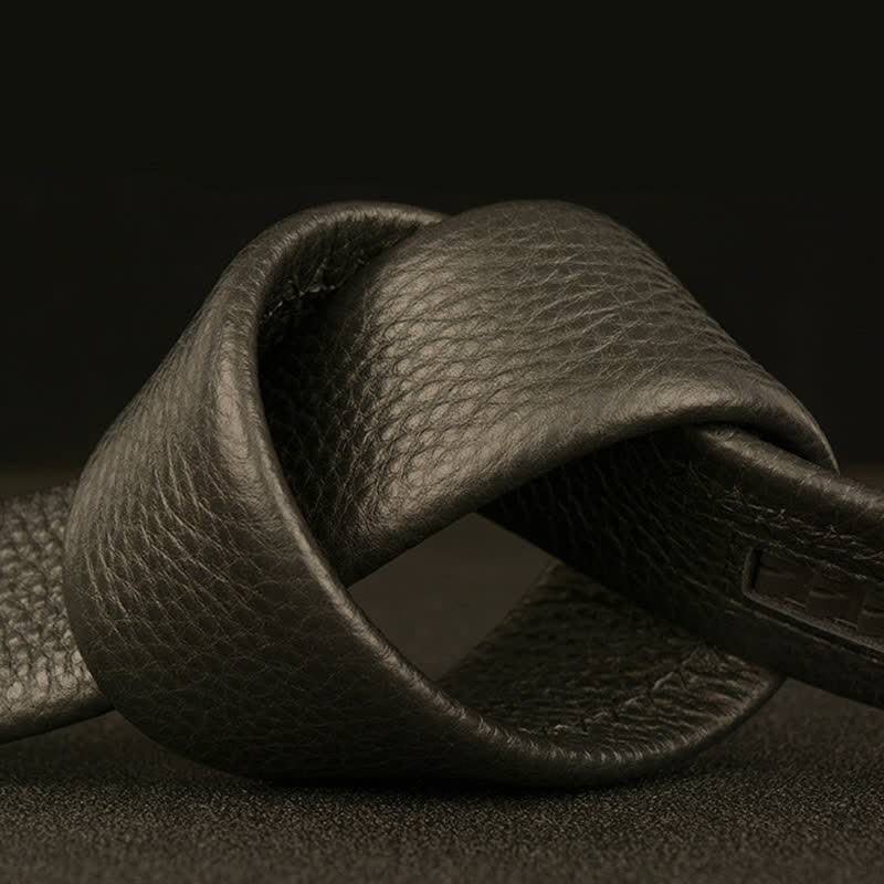 Men's Business Eagle Hawk Automatic Buckle Leather Belt