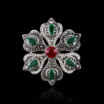 Women's Baroque Palace Crystal Brooch