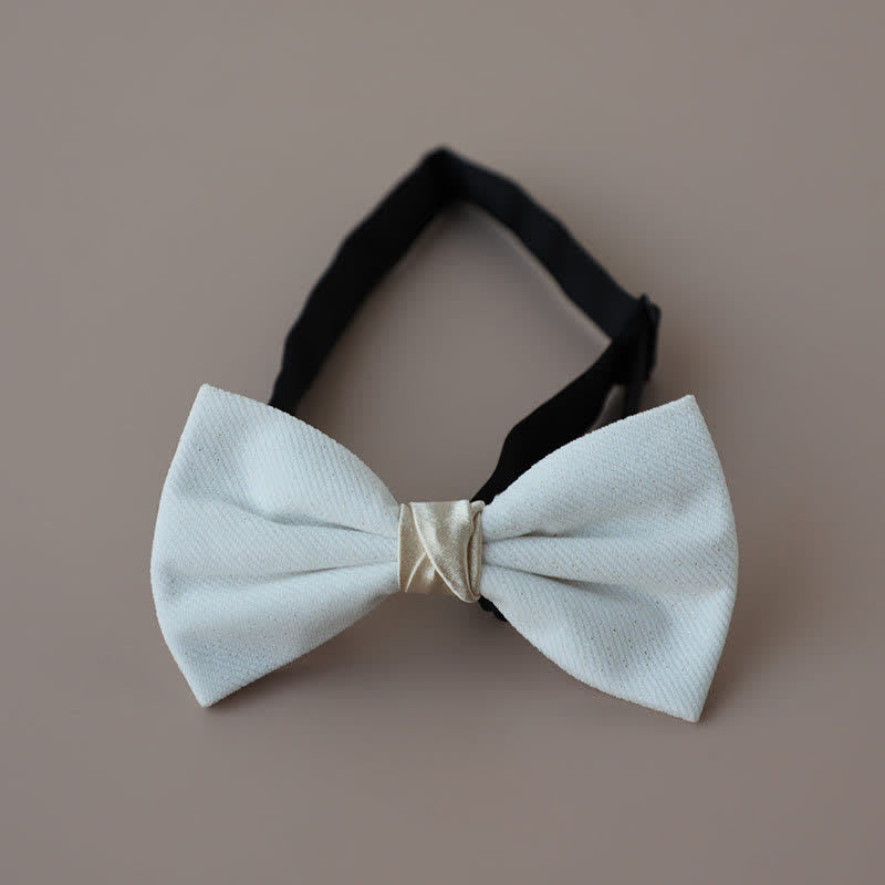 Men's Sweet Candy Color Two Tone Bow Tie