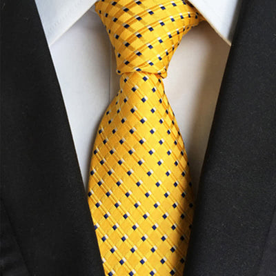 Men's Contrasting Colors Plaid Casual Necktie