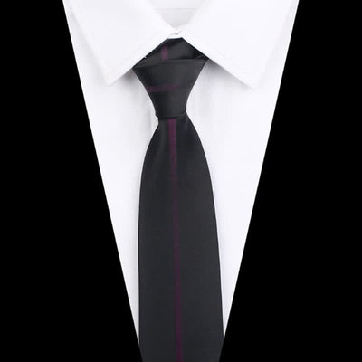 Men's Modern Patchwork Vertical Striped Necktie