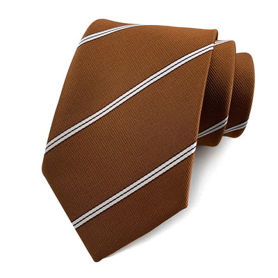 Men's Traditional Repp Striped Office Necktie