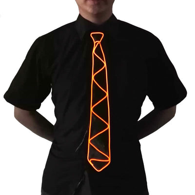 Cool Neon LED Strip Glowing Necktie