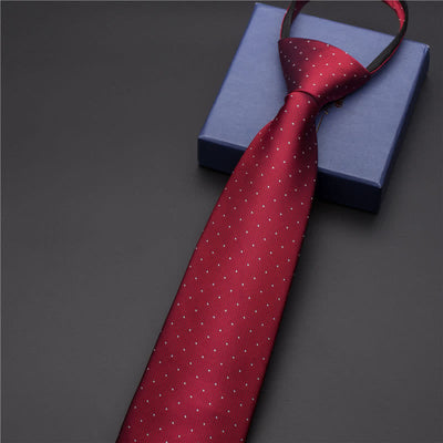 Men's Business Zipper Tie Novelty Necktie