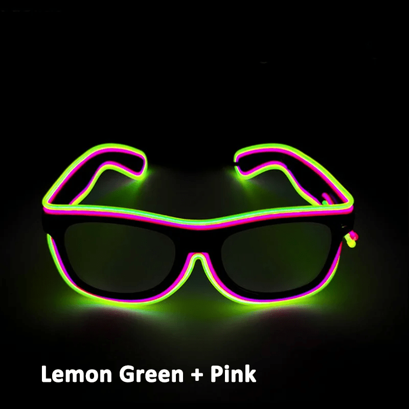 Double Colors Decorative Party Glowing LED Glasses