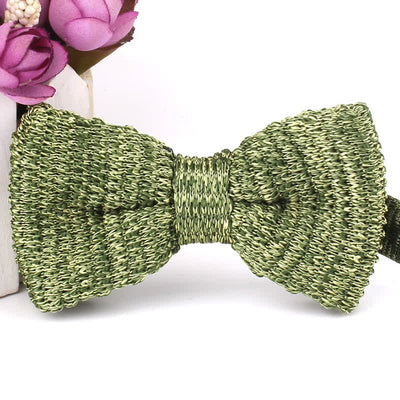 Men's Rustic Leisure Tie-dye Knitted Bow Tie