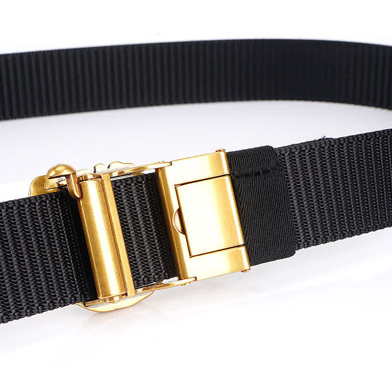 Men's Roaring Tiger Head Nylon Belt