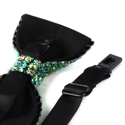 Men's Luxurious Sparkling Rhinestone Party Bow Tie