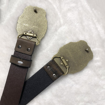 Men's Ancient Longhorn Bull Leather Belt