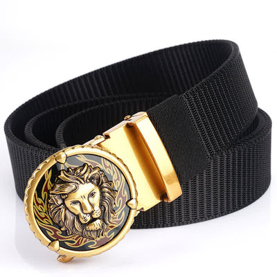 Men's Jungle Lion King Nylon Belt