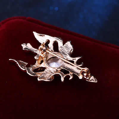 Men's Retro Gem Dragon Sword Brooch