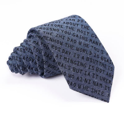 Men's Creative Casual English Letter Necktie