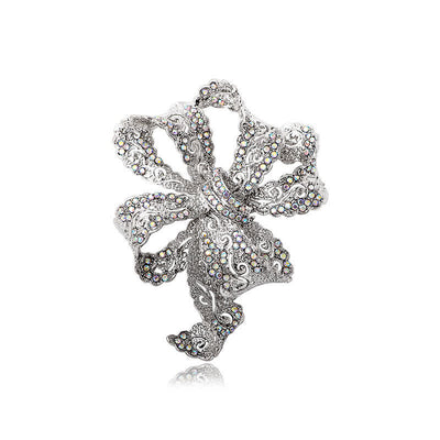 Women's Vintage Boho Bow Zircon Brooch