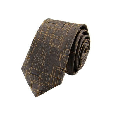 Men's Cool Modern Dazzeling Line Slim Necktie