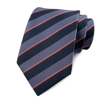 Men's Traditional Repp Striped Office Necktie